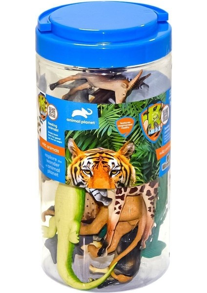 SH-D6401 Vahşi Hayvan Oyun Seti 23 cm -Vardem