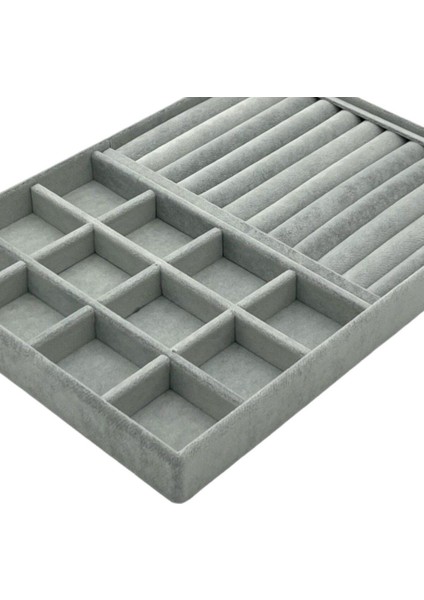 Gri Renkli Çok Bölmeli Rulo Soslsili Takı Organizeri, Düzenli Saklama Kolaylığı Sağlar fiyatları