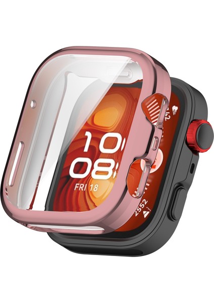Huawei Watch Fit 4 Uyumlu Yumuşak Kasa ve Ekran Koruyucu Tam Kaplayan A+Kalite Silikon Koruyucu