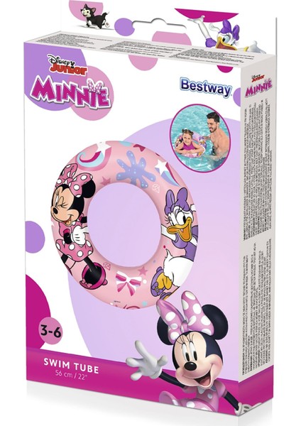 Pudra Pembe Minnie Mouse Simit 56 Cm, Şık ve Eğlenceli Çocuk Odası Dekoru fiyatları