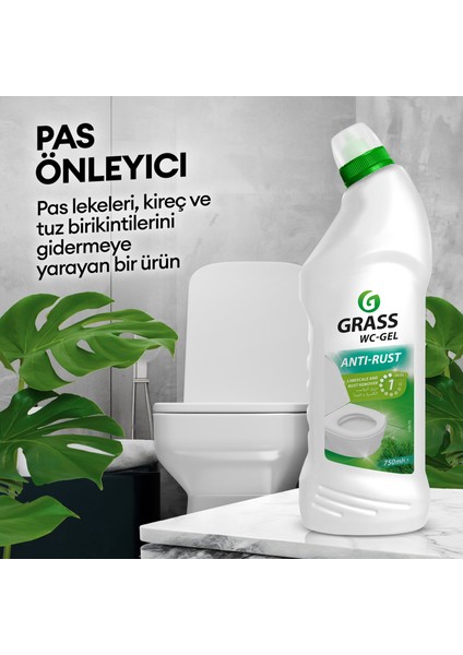 Wc- Gel Konsantre - Kireç & Sarı Leke Çözücü - Ekonomik Kullanım - Hoş Kokulu - 750 ml fırsatları