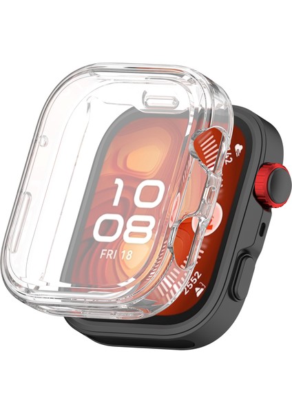 Huawei Watch Fit 4 Uyumlu Yumuşak Kasa ve Ekran Koruyucu Tam Kaplayan A+Kalite Silikon Koruyucu