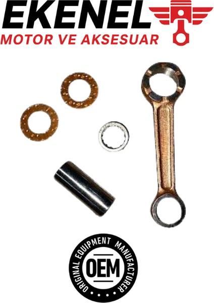 Honda Kinetic Biyel Kolu Oem | Krank Mili Uyumlu Dayanıklı Motor Parçası
