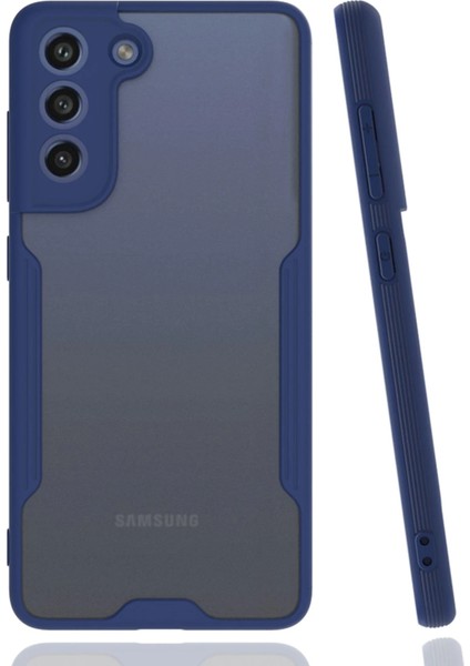 Samsung Galaxy S21 Fe Kılıf Platin Silikon - Lacivert Drstr
