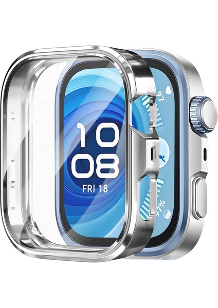 Huawei Watch Fit 4 Pro Uyumlu Yumuşak Kasa ve Ekran Koruyucu Tam Kaplayan A+Kalite Silikon Koruyucu