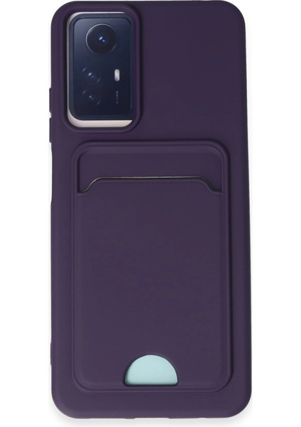 Xiaomi Redmi Note 11S Kılıf Kelvin Kartvizitli Silikon - Derin Mor Drstr