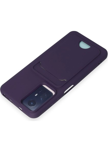 Xiaomi Redmi Note 11S Kılıf Kelvin Kartvizitli Silikon - Derin Mor Drstr