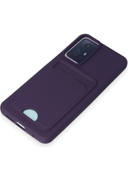 Xiaomi Redmi Note 11S Kılıf Kelvin Kartvizitli Silikon - Derin Mor Drstr