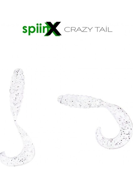 Spıınx Crazy Taıl Kuyruk 7.5cm 10P Clear Sılver