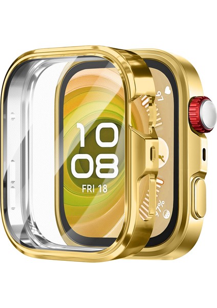 Huawei Watch Fit 4 Pro Uyumlu Yumuşak Kasa ve Ekran Koruyucu Tam Kaplayan A+Kalite Silikon Koruyucu