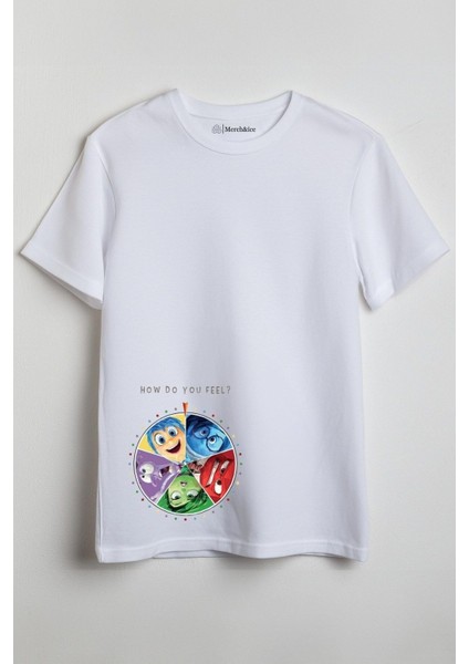 How Do You Feel Baskılı Unisex T-Shirt Beyaz
