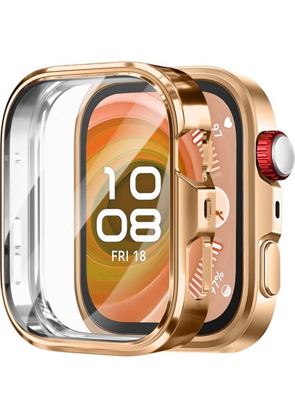 Huawei Watch Fit 4 Pro Uyumlu Yumuşak Kasa ve Ekran Koruyucu Tam Kaplayan A+Kalite Silikon Koruyucu