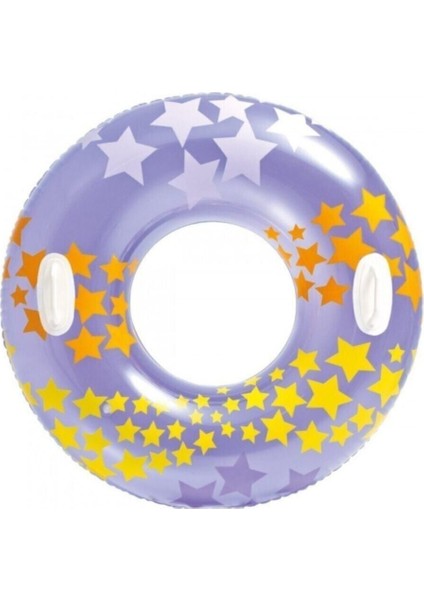 Yıldız Desenli Eğlenceli Tutamaçlı Renkli Simit Oyuncak