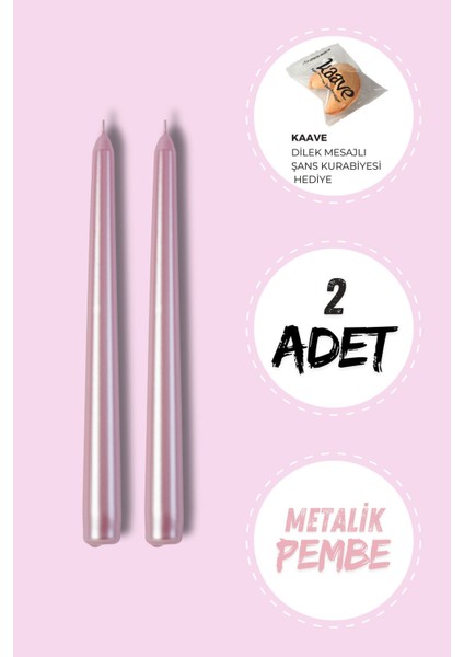 Parlak Pembe Metalik 2'li Mumlar, Yılbaşı, Kına, Parti, Doğum Günü, Bekarlığa Veda fiyatları