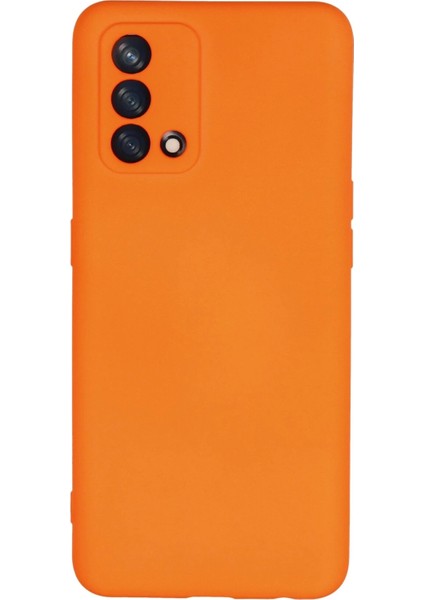 A74 4g Kılıf Nano Içi Kadife Silikon - Turuncu Drstr