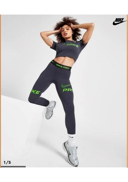 Pro Dri-Fit Mid-Rise Full-Length Graphic Training Kadın Tayt