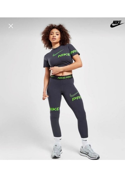 Pro Dri-Fit Mid-Rise Full-Length Graphic Training Kadın Tayt