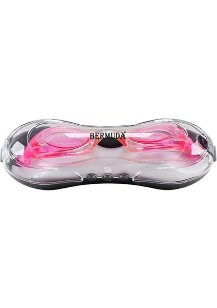 Pembe Bermuda Yüzücü Gözlükleri Esnek Burun XH3000