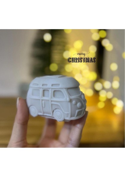 Beyaz Renkli Yılbaşı Arabası, Minik Dekoratif Çam Ağacı ve Renk Seçenekleri modelleri