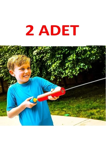 Çift Renkli Köpük Su Tabancası, Havuz ve Deniz Eğlencesi Için Süngerli Pompa Seti