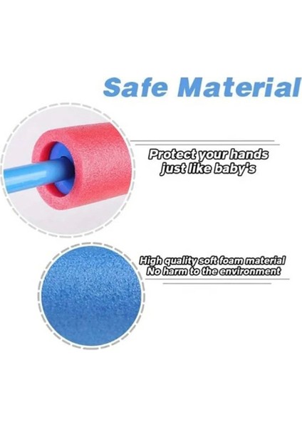 Çift Renkli Köpük Su Tabancası, Havuz ve Deniz Eğlencesi Için Süngerli Pompa Seti