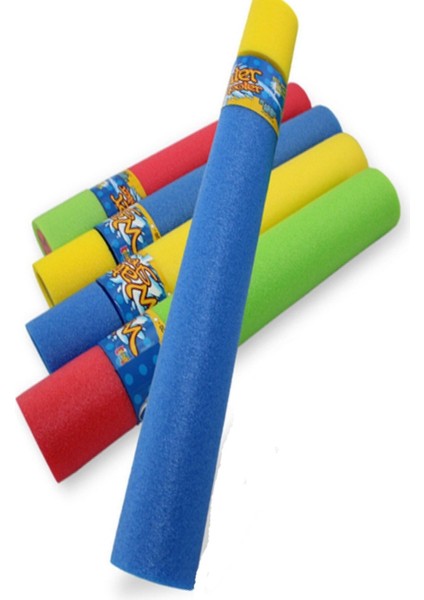 Renkli Süngerli Pompalı Su Tabancası, 50 Cm, Eğlenceli ve Dayanıklı Çocuk Oyuncağı