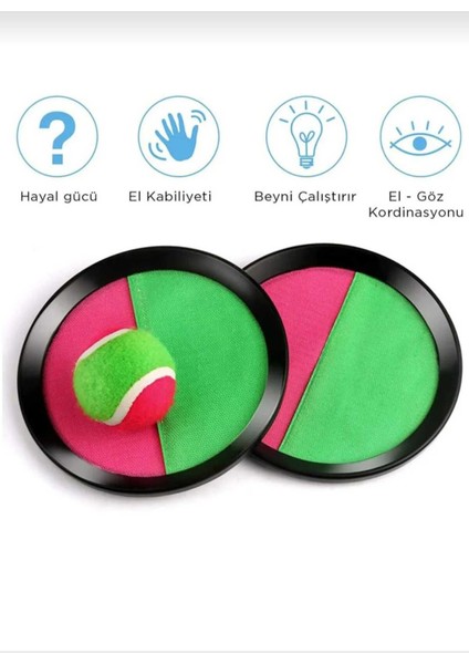 Renkli Top Yakalama Seti, Deniz ve Plaj Sporları Için Eğlenceli Oyuncaklar