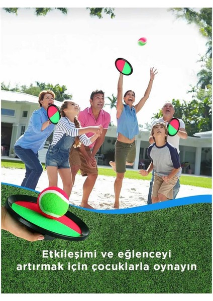 Renkli Top Yakalama Seti, Deniz ve Plaj Sporları Için Eğlenceli Oyuncaklar