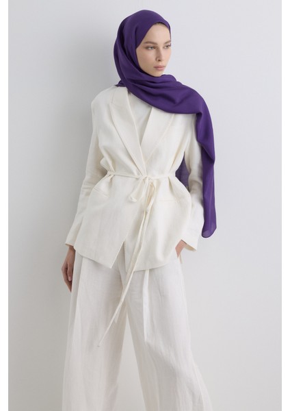 Paris Ipeği Şal - Patlıcan Moru modelleri