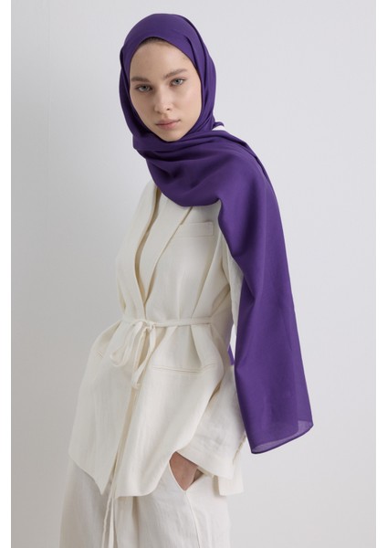 Paris Ipeği Şal - Patlıcan Moru indirimleri