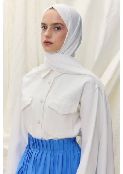 Paris Ipeği Şal - Beyaz indirimleri