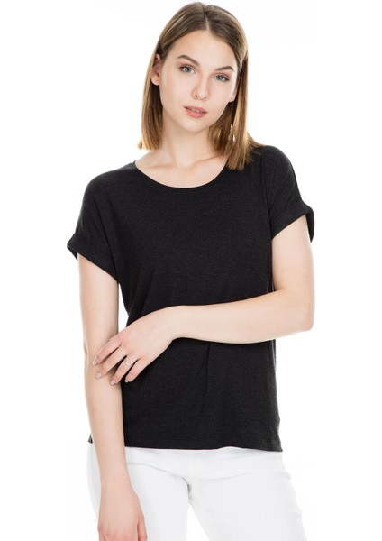 Kadın Basic Bisiklet Yaka T-Shirt 15106662 fırsatları