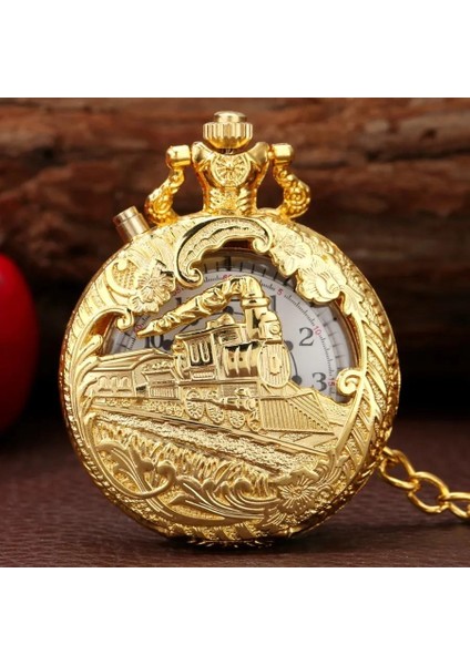 Köstekli Işıklı Tren Temalı Cep Saati fırsatları