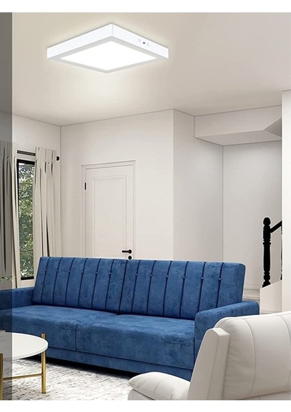 60CM x 60CM Sıva Üstü LED Panel, Sıva Üstü Avize, 6500 Kelvin (Beyaz) 60WATT LED Armatür