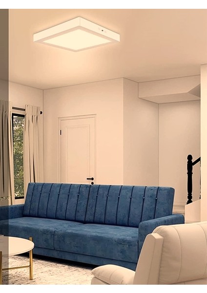 Sıva Üstü 60WATT LED Panel, Line On -Gün Işığı 4000K- Beyaz Çerçeve, Homojen Aydınlatma, 60 cm x 60 cm fiyatları