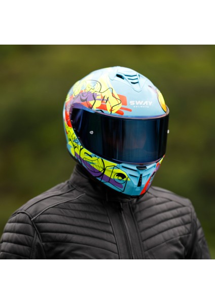 Sw 867 Gamer Gloss Güneş Vizörlü Full Face