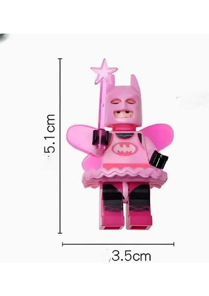 Bat-Fairy Karakteri Mini Figür Anahtarlık Çanta ve Cüzdan Süsü modelleri