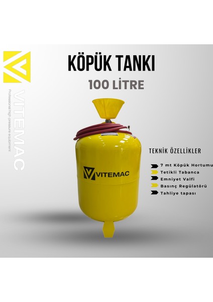 100 Litre Köpük Püskürtme Tankı