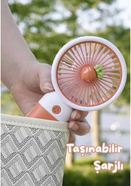 Taşınabilir Şarjlı Mini El Fanı | Soğutucu Mini Vantilatör , Şarj Edilebilir Fan Soğutucu Mactivepro Sarı