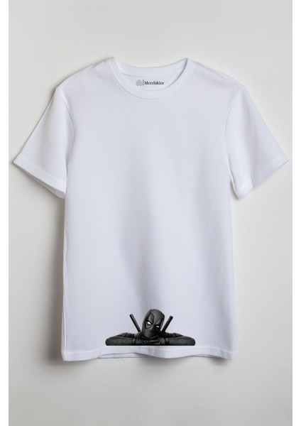 Munzur Adam Baskılı Unisex T-Shirt Beyaz