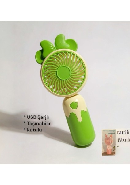 Cartoon USB Şarjlı El Fanı I Mini Taşınabilir Fan I Yaz Serinleticisi I Vantilatör I Taşınabilir Fan fiyatları