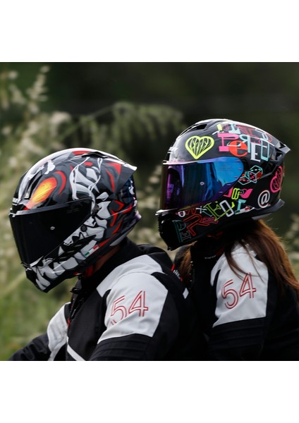 Sw 867 Peri Colorful Güneş Vizörlü Full Face Kask fiyatları