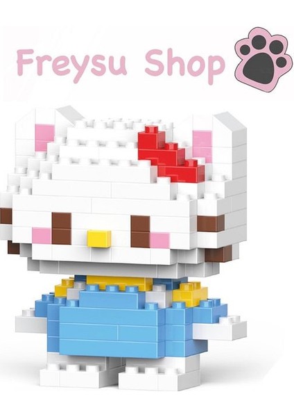 Hello Kitty Bricks Blok Seti - Mavı