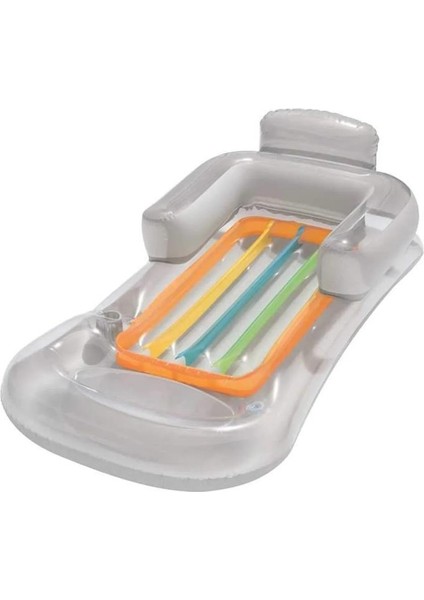 160X84 cm Deniz Yatağı Lüks Koltuklu Bardak Yuvalı Havuz Şişme Yatak