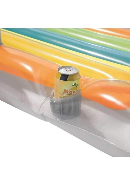 160X84 cm Deniz Yatağı Lüks Koltuklu Bardak Yuvalı Havuz Şişme Yatak fiyatları