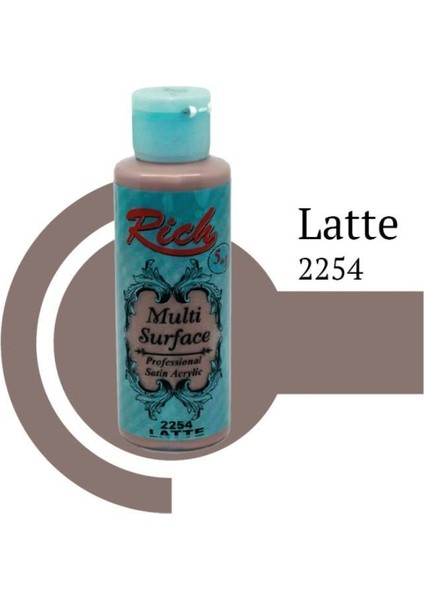 Rich Multi Surface 2254 Latte Akrilik Boya 120 cc