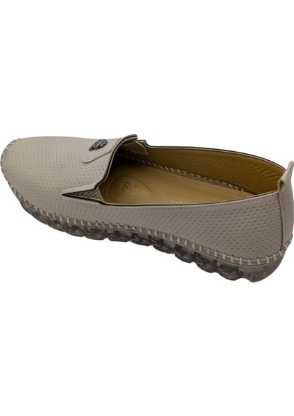 Charmille | Kadın Tamamen Ortopedik Yanları Lastikli Ayakkabı - Bej - 38 indirimleri