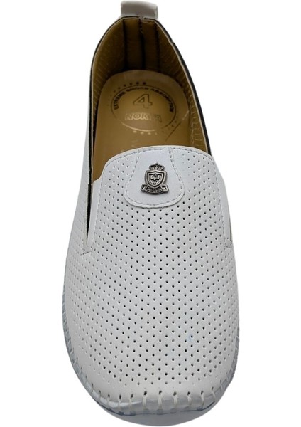 Charmille | Kadın Tamamen Ortopedik Yanları Lastikli Ayakkabı - Beyaz - 38 modelleri