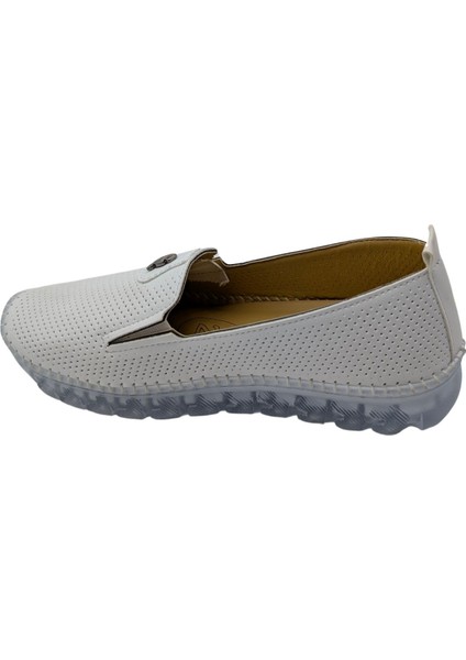 Charmille | Kadın Tamamen Ortopedik Yanları Lastikli Ayakkabı - Beyaz - 38 indirimleri