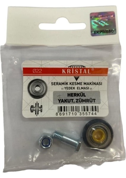 Kristal 35574 Herkül Yakut Zümrüt Yedek Seramik Elması